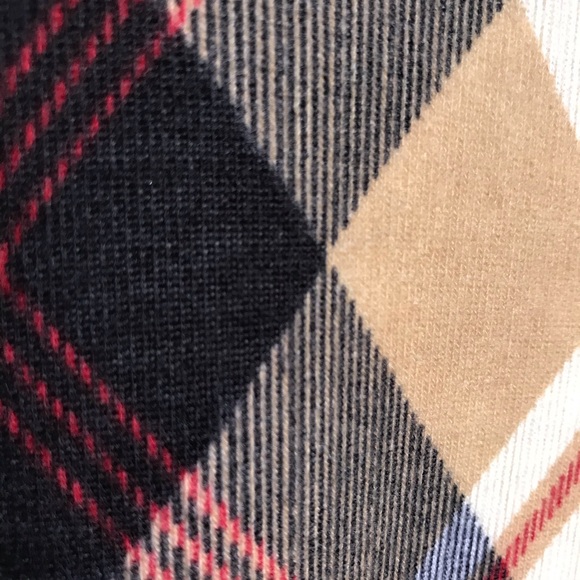 Robert Louis Plaid Sweater Dress & Infinity Scarf Set Beige Black Size 3X - Picture 7 of 13